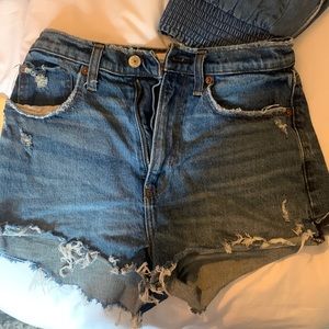 Abercrombie curve love denim shorts